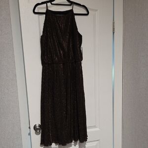 Julia Jordan Black And Copper Dress